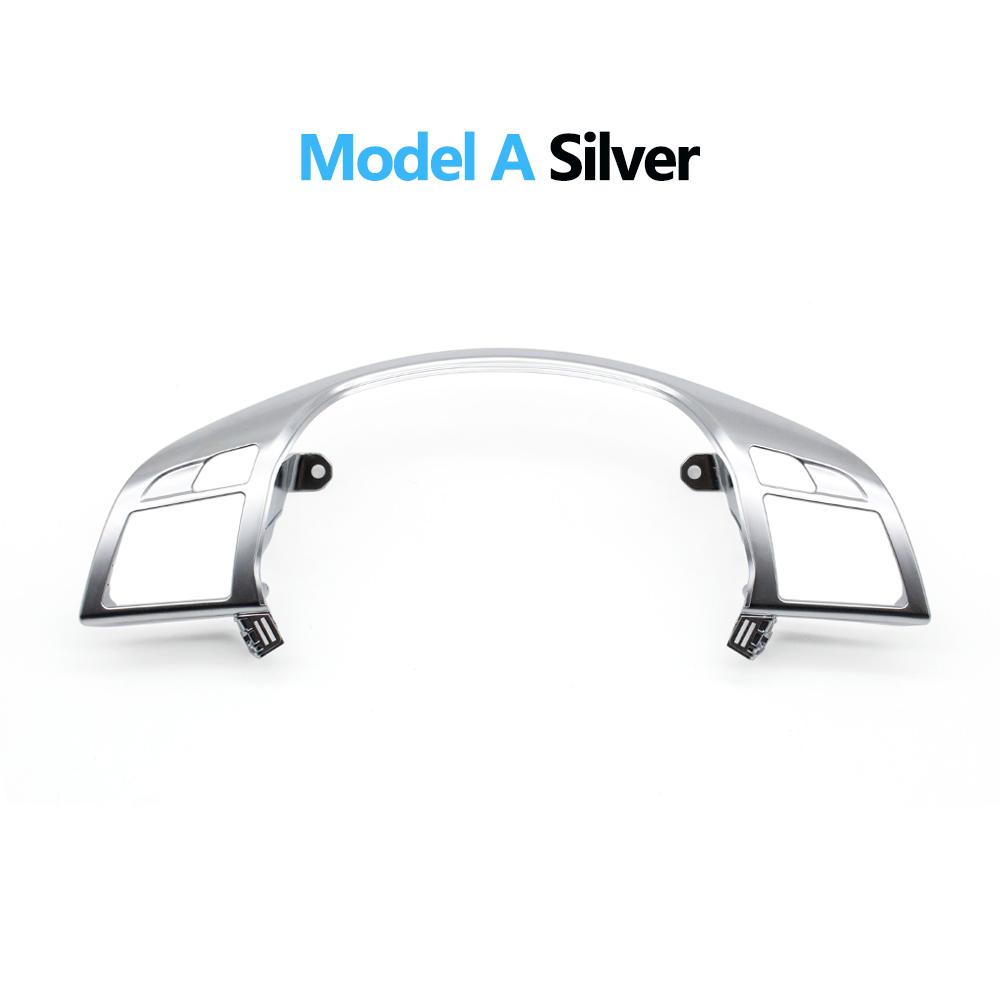 Автомобильный серебристый чехол на руль, замена панели для Mercedes Benz CEM ML GL GLS G Class W204 W212 W166 W463