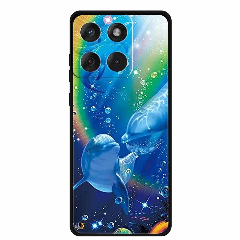 Soft Case For Motorola Edge 60 Fusion Case Cartoon Back Cover For Motorola Edge 60 Pro 5G Protective Cool Animal Bumper Bag Capa