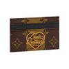 X Nigo Double Classic Monogram Вертикальная полоска Сердечко Логотип Покрытие Холст Держатель для карт Унисекс Держатель для карт Коричневый M81006