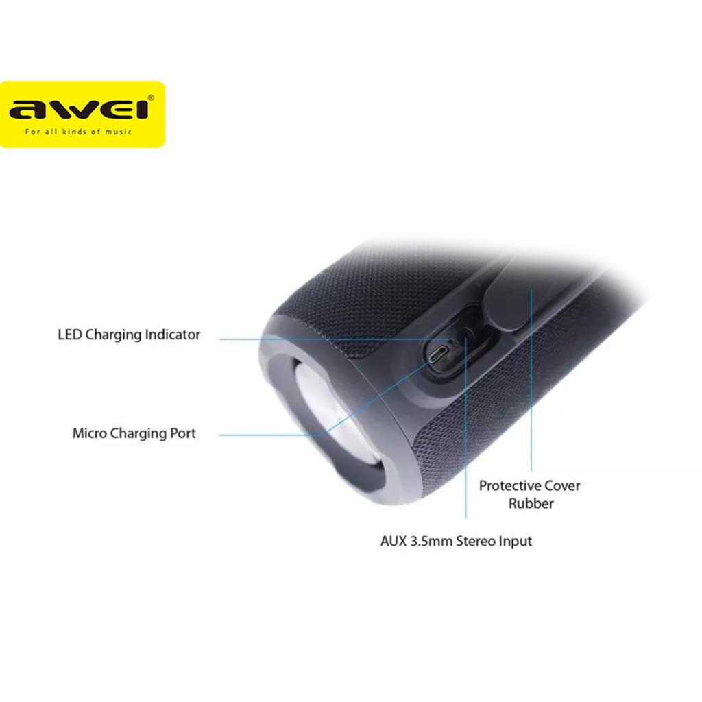 Awei Y669 Портативная беспроводная Bluetooth-колонка IPX7 для улицы TWS водонепроницаемый