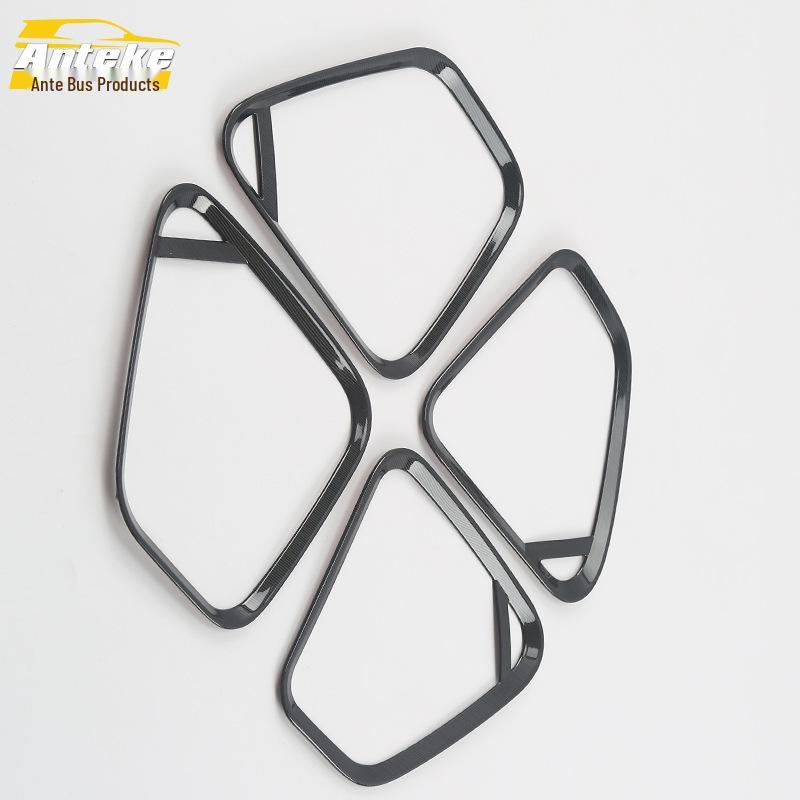 Outlander 2017 Stainless Steel Speaker Cover Decorative Frame & Door Sticker Accessories