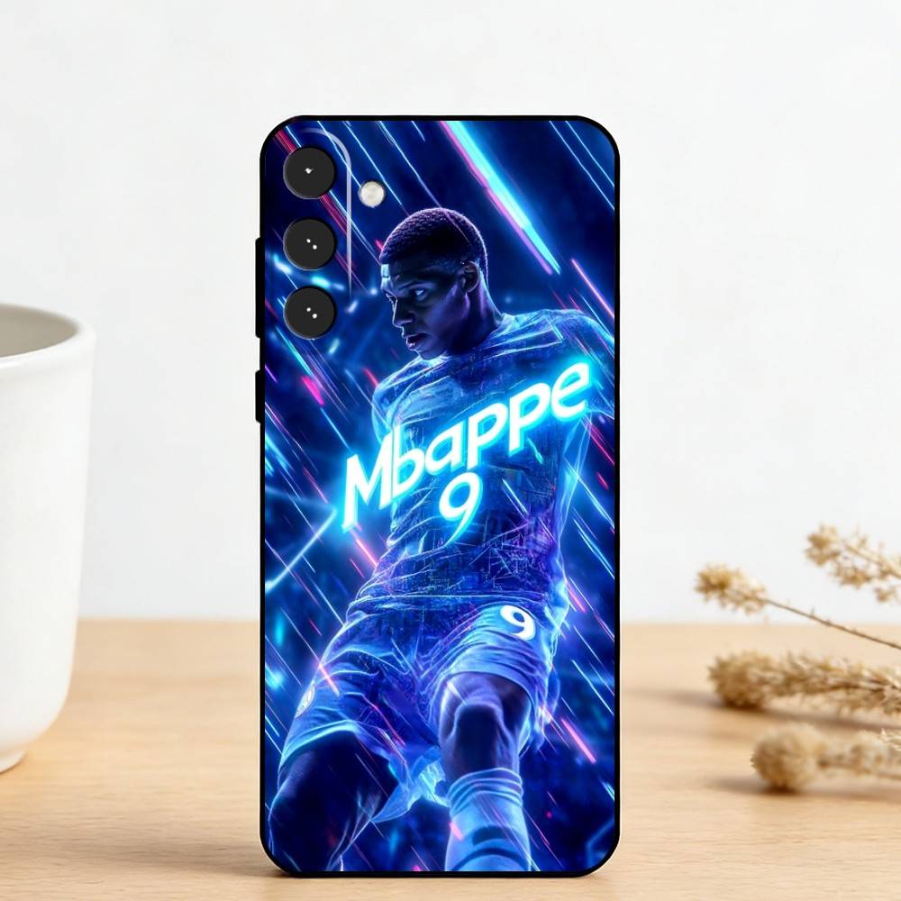 F-Звезда футбола K-Килиан Мбаппе Чехол для телефона для Samsung Galaxy A73,A72,A71,A70,A53,A52,A51,Другие Мягкий черный чехол