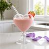 Creative Heart-shaped Goblet with Straw, Personalized Glass Wine Juice Cup, Love Heart Stemware for Champagne Martini, Wedding Gift
