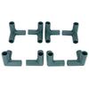8Pcs 3-Way Plant Support Connectors Plastic Garden Climbing Stake Joint Greenhouse Accessory