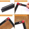 2 in 1 Angle Measurement Tool, Digital Protractor, Multifunctional 360 Degrees Inch Metric Scale Rulers,for Woodworking DIY Tool