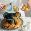 Creative 3-layer Fruit Plate Living Room Cake Stand Home Afternoon Tea Dessert Plate Wedding Birthday Cake Fruit Plate