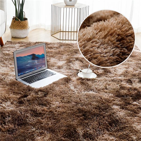 New Rainbow Rug Oversied Fluffy Plush Rugs Large Size Anti-slip Floor Mats Tie-Dye Art Carpet Shaggy Kids Room Living Room Bedside Rug