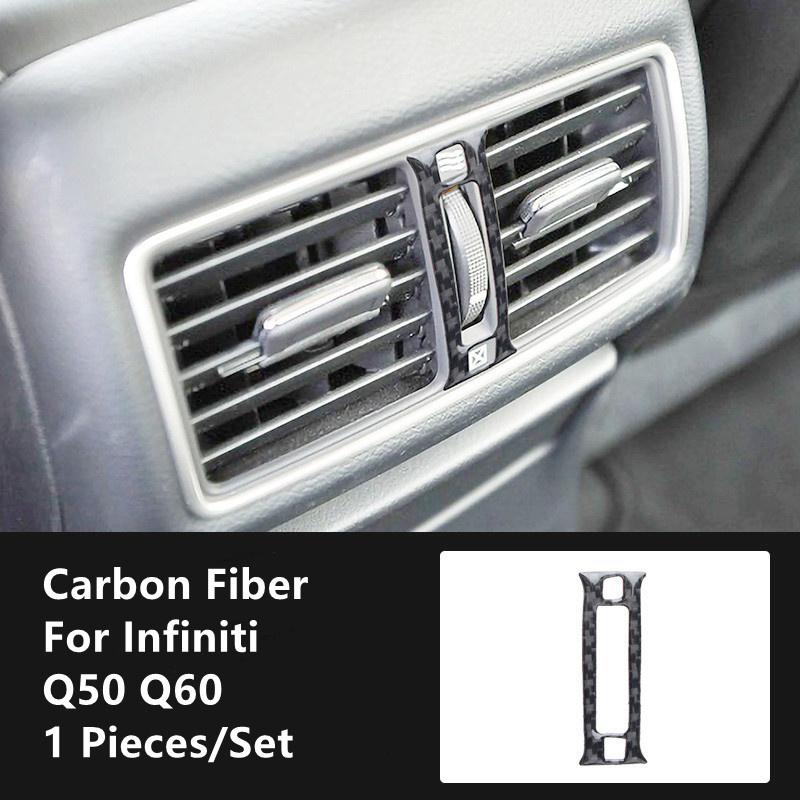 Углеродное волокно, модификация салона автомобиля, накладка, полоски, декоративные наклейки для Infiniti Q50 Q60, внутренний Стайлинг автомобиля
