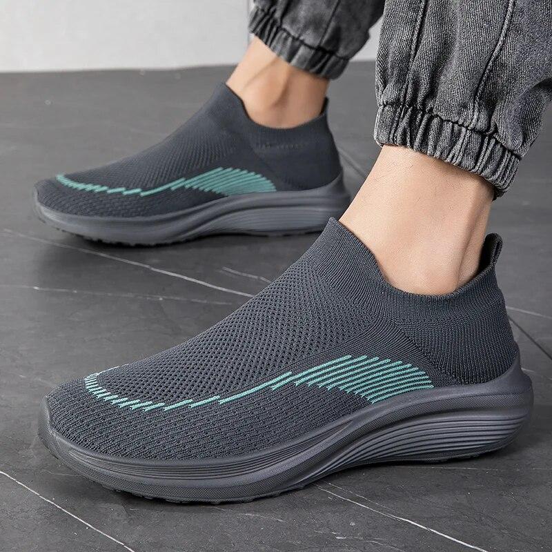 Мужские повседневные легкие кроссовки, сетчатые удобные носки, удобная женская повседневная обувь, легкие прогулочные кроссовки