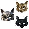 Half Face Halloween Mask Animal Cosplay Mask Retro Masquerade Mask  Party