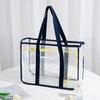 Large Capacity Pvc Transparent Handbag Cosmetic Bag Beach Tote Bag  Streetwear