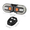 Bike Turn Signal Lights Rechargeable Led Turn Rear Lights Waterproof Bike Warning Lamps with Remote Control for Night