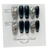 HANDMADE Pupils of the Deep Sea | Dark Green Cat Eyes with a High Sense Artificial Nail Phototherapy Nails