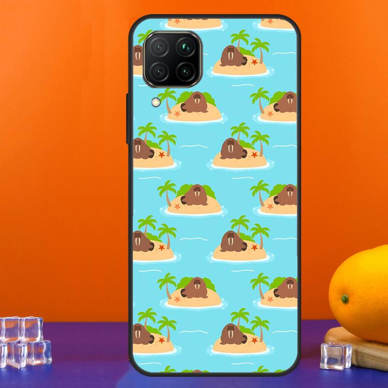 Cute Walrus For Huawei Nova Y90 Y91 Y60 Y70 Y72 Y61 9 10 SE 12i 12s 11i 5T P60 Pro P20 P30 P40 Lite Case