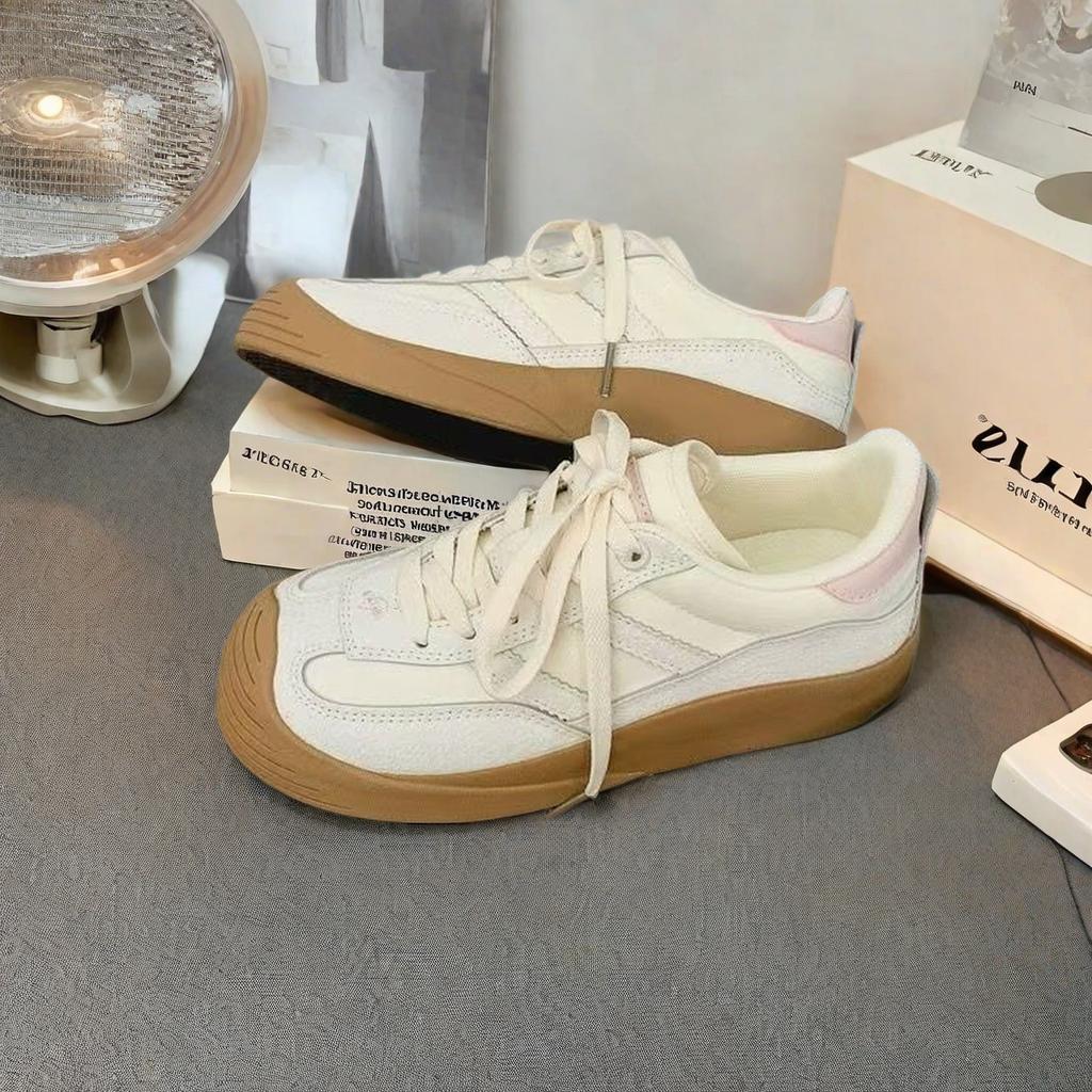 Нишевые ретро немецкие тренировочные кроссовки женские маленькие белые кроссовки повседневные кеды инс модные уродливо милые кроссовки в гонконгском стиле спортивная обувь для внешней торговли