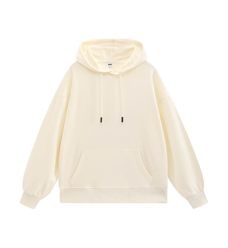 360g Terry Loop Drop-Shoulder Pocket Sweatshirt Fashionable Double-Layer Hooded Student Oversized Trendy Youth Sweatshirt