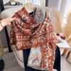 New ethnic style cashew nut flower jacquard scarf women's autumn and winter fashion imitation cashmere shawl thickened warm scarf