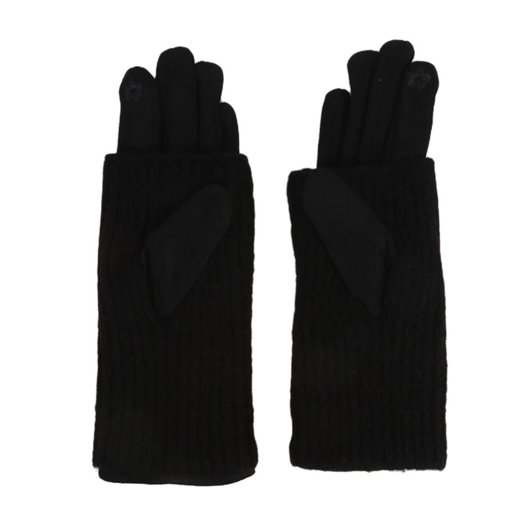 3 способа носить съемные вязаные перчатки Женские Зимние Сохраняющие тепло Сенсорные Модные Элегантные Мягкие Утепленные Защищающие от холода Перчатки