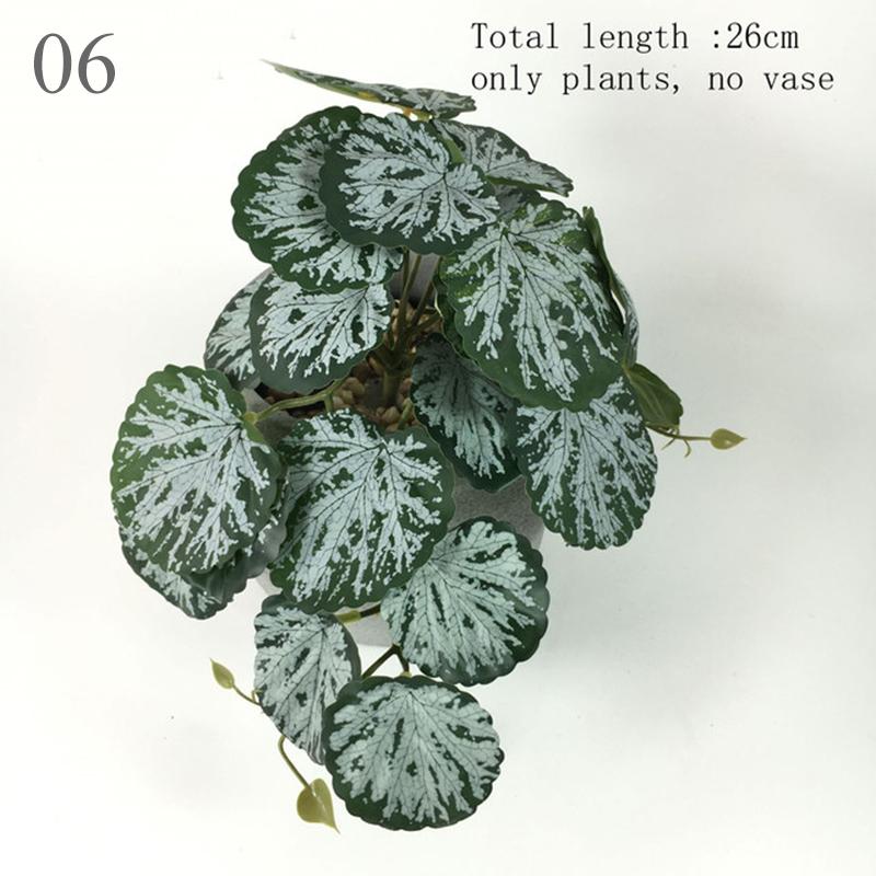 26см Бегония Лист Павлиньего Черепаха Спина Дом Балкон Настенный Подвесной Садовый Декор Искусственные Растения Лиана Зеленая Трава В Горшке