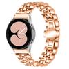 For Samsung Galaxy Watch4 Active 40mm/44mm/Watch4 Classic 42mm/46mm Stainless Steel Replacement Band 7 Beads Watch Bracelet Strap