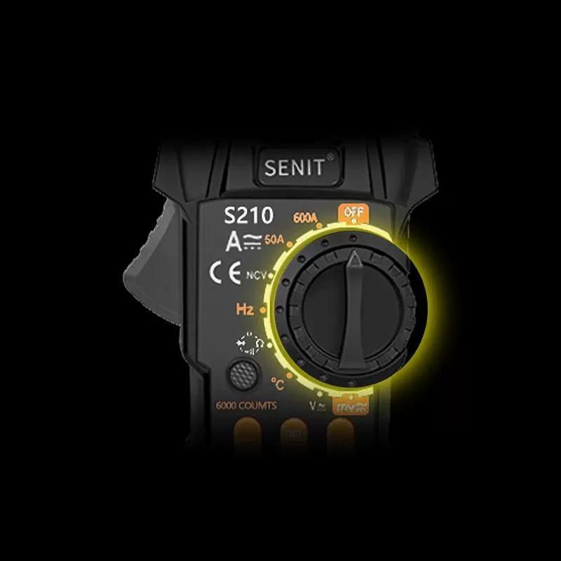 High-Precision Shenglide S210 Multimeter: AC/DC Clamp Meter & Capacitance Tester