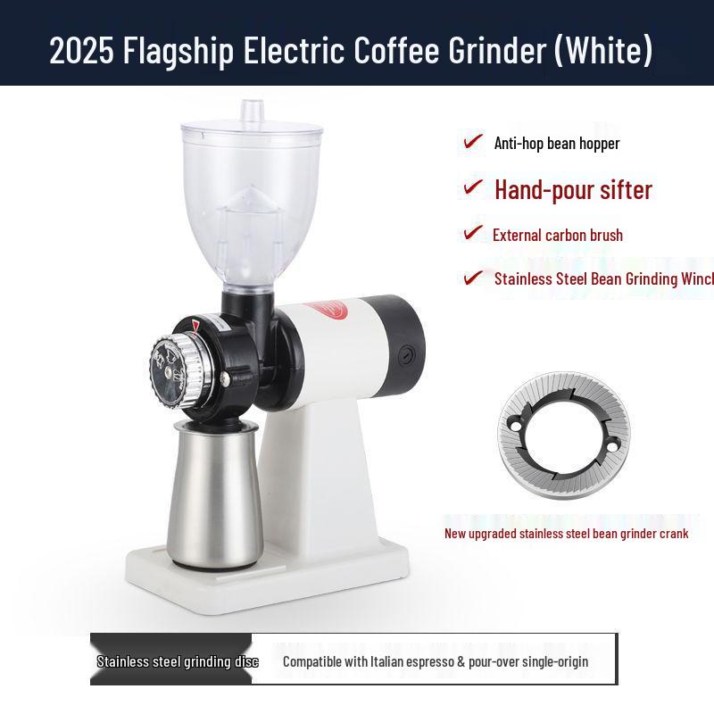 Electric Coffee Bean and Powder Grinder for Household Drip Brewing
