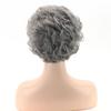 Синтетический короткий серый парик старушки, причудливый парик бабушки, рождественский, на Хэллоуин, женский парик