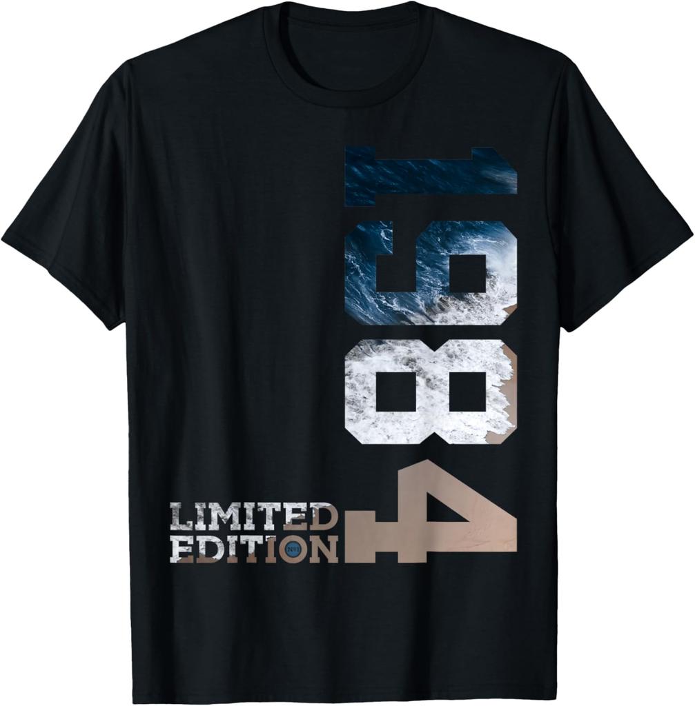 Since 1984 Year 1984 Birth Vintage Aesthetic 1984 RetroTShirt Print on DeUnisexd Individuality Short Sleeve Camisas Streetwear