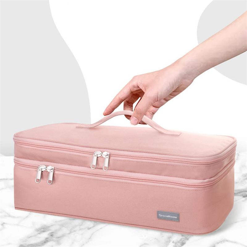 Большая сумка для фена, дорожная сумка для фена, портативная двухслойная сумка для хранения фена, вместительный органайзер для женщин