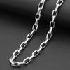 Silver Color Metal Necklace Thick Hollowed-out Necklace Hip Hop Man Necklace  Daily Wear