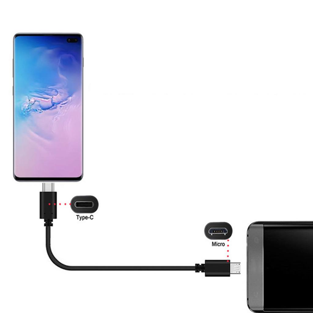 1 шт. зарядное устройство Type C на Micro USB плетеный шнур поддержка зарядки синхронизации данных ноутбука сотового телефона зарядные аксессуары