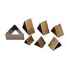 7 шт. Кожаный высекальный пресс-форма для вырубки отверстий треугольная разных размеров DIY кожаная резка формы
