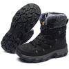 NEARDREAM Men’s Snow Boots, Insulated, Anti-Slip, Faux-Fur Lined, Mid-Cut, Black 27.5 Cm (US 9.5)