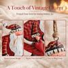 Iron Christmas Hanging Decoration Red Hanging Pendants Creative Drop Ornament  Gift