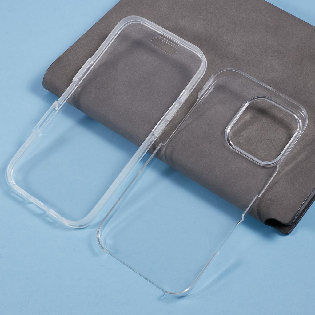 Чехол для iPhone 16 Pro с ТПУ-рамкой и прозрачной акриловой задней крышкой, чехол для телефона с ПЭТ-пленкой