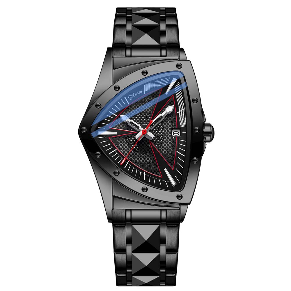 CHENXI Fashion Men's Watch Quartz Wristwatch Casual Hollow Triangle Watch Luxury Men's Gift Clock Relojes Para