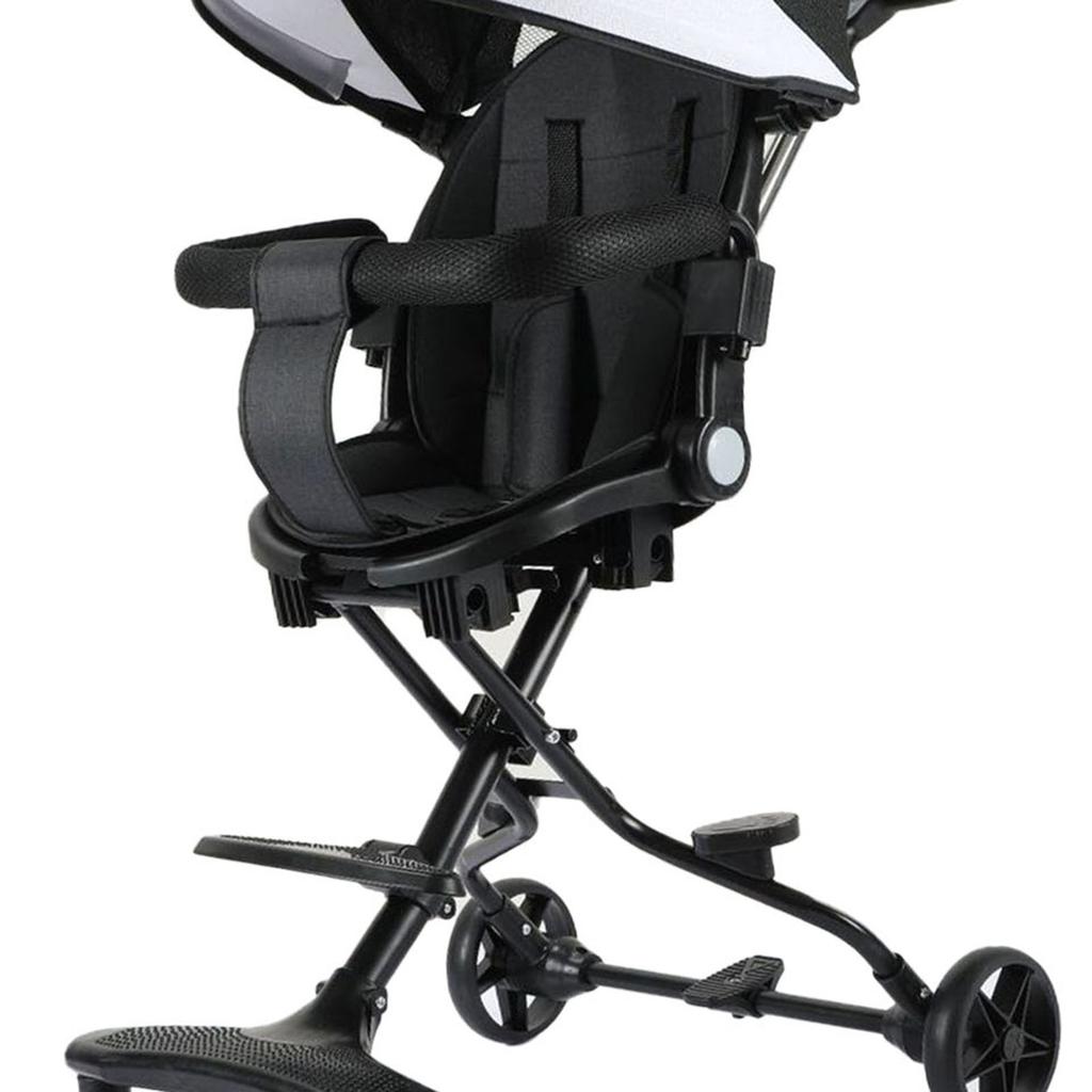 Детская коляска, складная, легкая, для новорожденных, с солнцезащитным козырьком, универсальное переднее колесо для