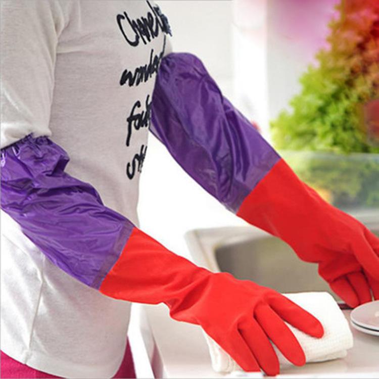 2pcs Lengthened waterproof gloves