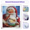 5D полная круглая алмазная живопись Санта-Клаус картина со стразами Алмазная вышивка мультфильм рождественские украшения 30x40 см/12x16 дюймов