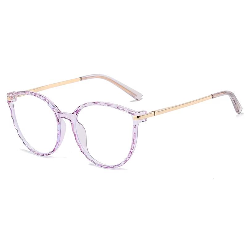 Purple Frame Cat Eye Prescription Glasses Women Anti Blue Light/Photochromic/Myopia/Farsighted/Progressive Customized Spectacles