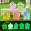 Micro-landscape Poop CarriagesCrystal Luminous Garden Decorations Office Car Resin Small Ornaments