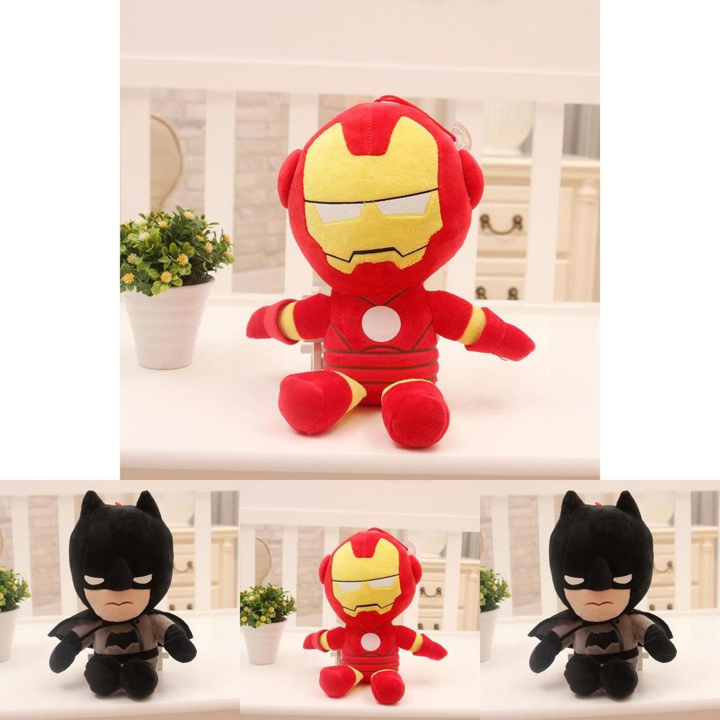Очаровательная плюшевая кукла супергероя Мстителей с Человеком-пауком, Капитаном Америкой, Железным человеком