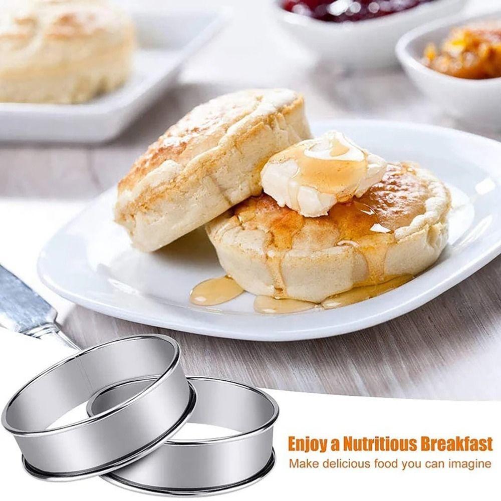 1 шт., нержавеющая сталь, кольца для кексов, фруктовый пирог, торт, печенье, круглая форма