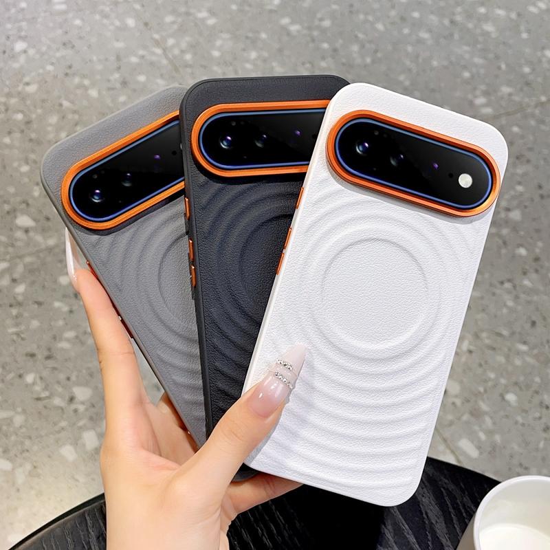 New For Google Pixel 11/ Pixel 11 Pro/Pixel Pro XL Case Magnetic Metal Camera Protection Independent Buttons Vegan Leather Cover