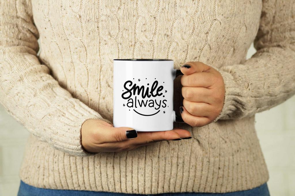 Inkdotpot Улыбайтесь всегда 11 унций керамическая кружка для кофе позитивные вдохновляющие цитаты подарок для сотрудников босса коллег