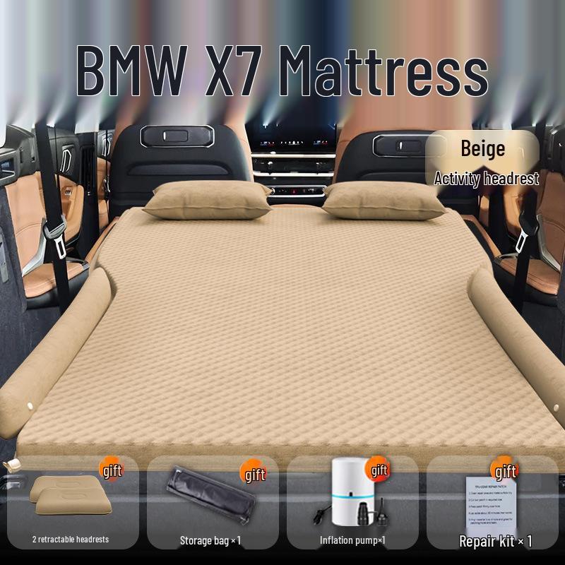 BMW X7 Car Bed: Inflatable Rear Seat Mattress & Trunk Sleeping Pad