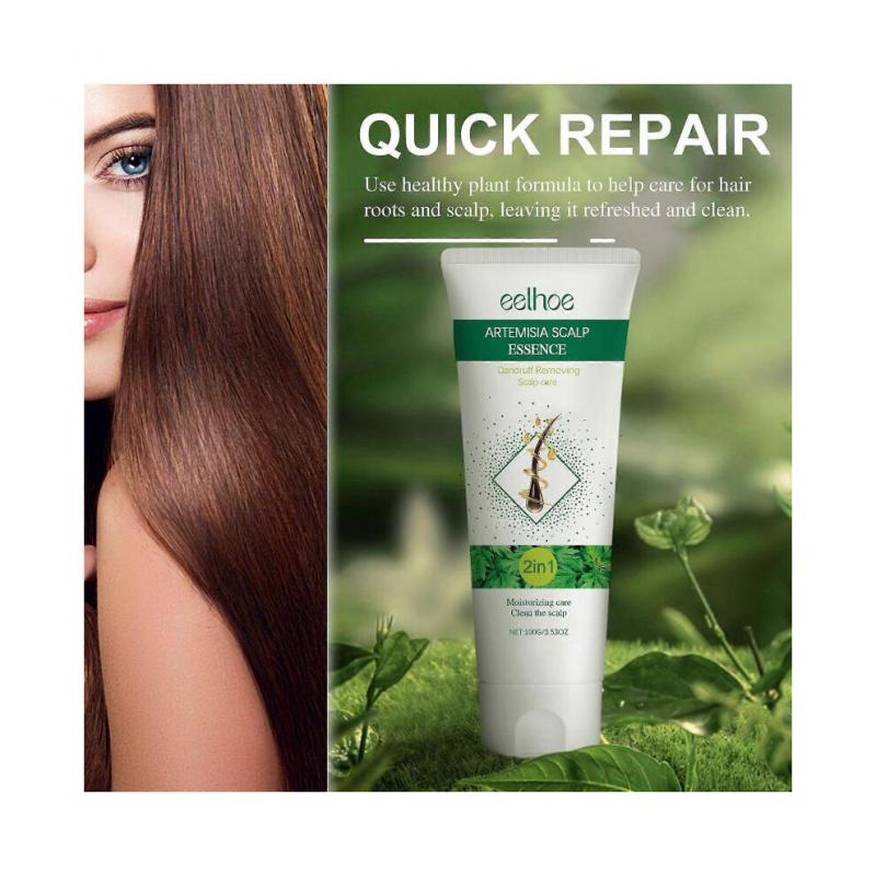 Eelhoe Sweet Wormwood Herb Scalp Element Gentle Cleansing Scalp Soft Fluffy Hair Shampoo