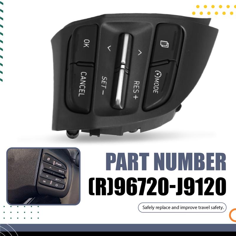 Radio Cruise Control Steering Wheel Switch Button Replacement For Hyundai I10 I30 Veloster Kona