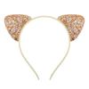 Glitter Cute Cat Ears Headband Kitty Headband Women Girls Kids Sparkly Hair Metal Hoop Shiny Hair Bands Hair Accessories