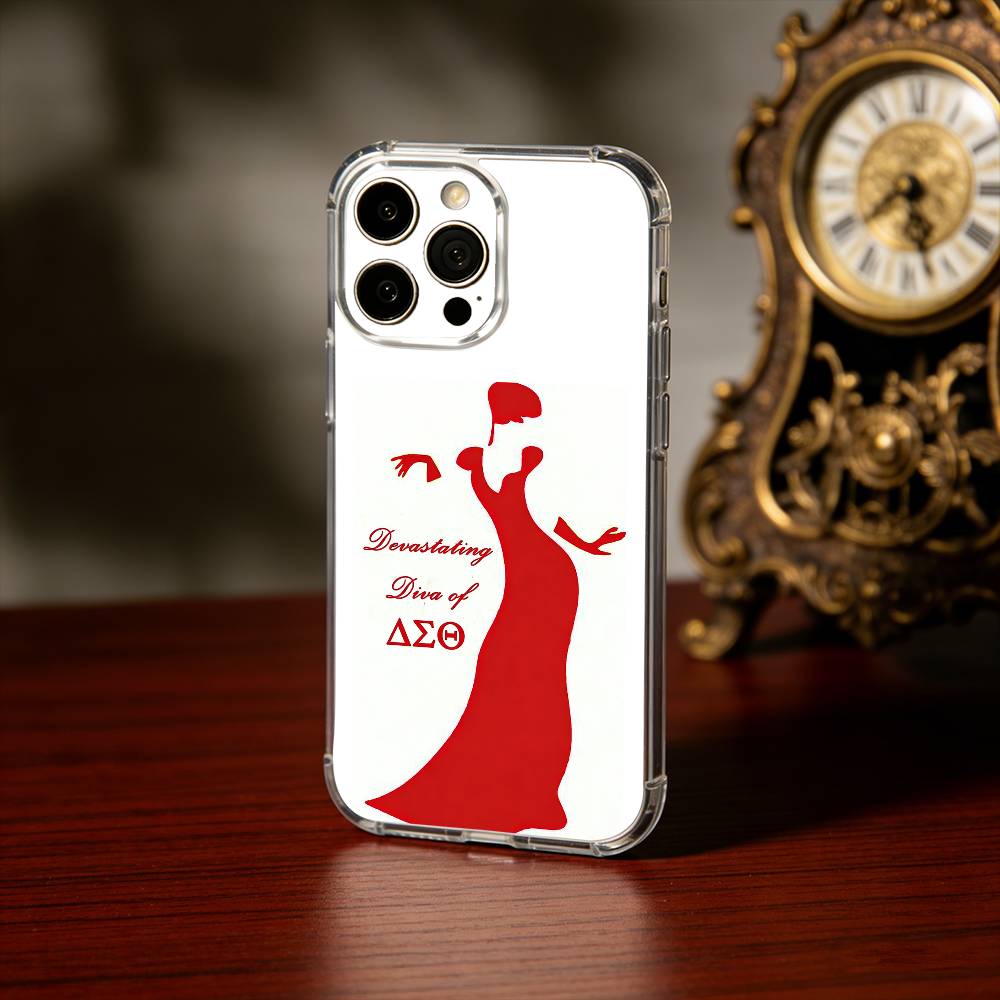 D-Delta S-Sigma Theta Phone Case For iPhone17,16,15,14,13Pro Max,us,Soft Silicone Transparent Cover